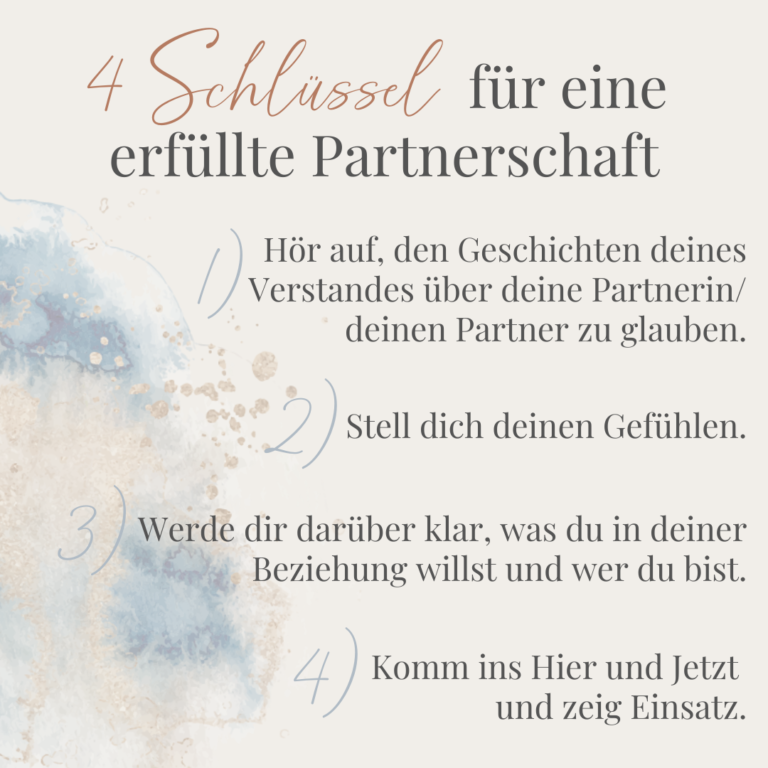 Bildtexte - 4 Schlüssel für eine erfüllte Partnerschaft