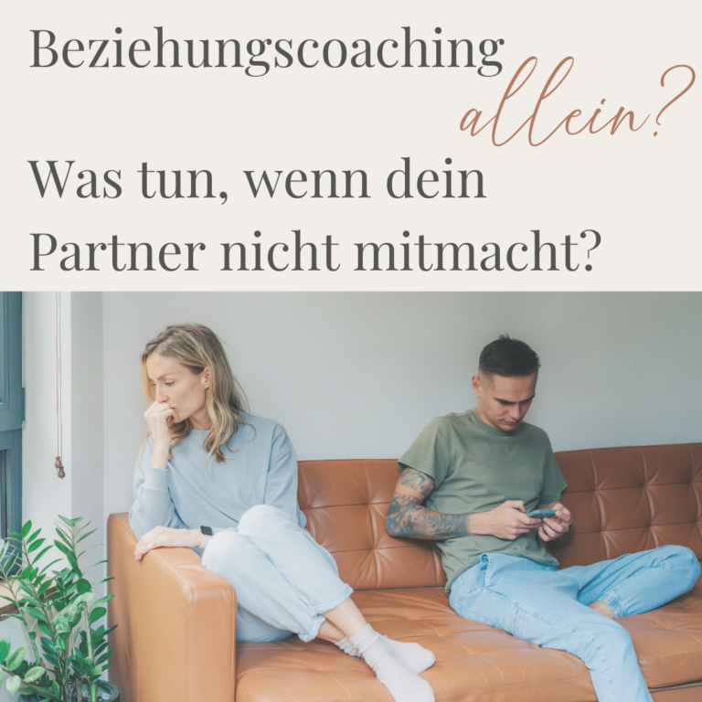 Beziehungscoaching allein?